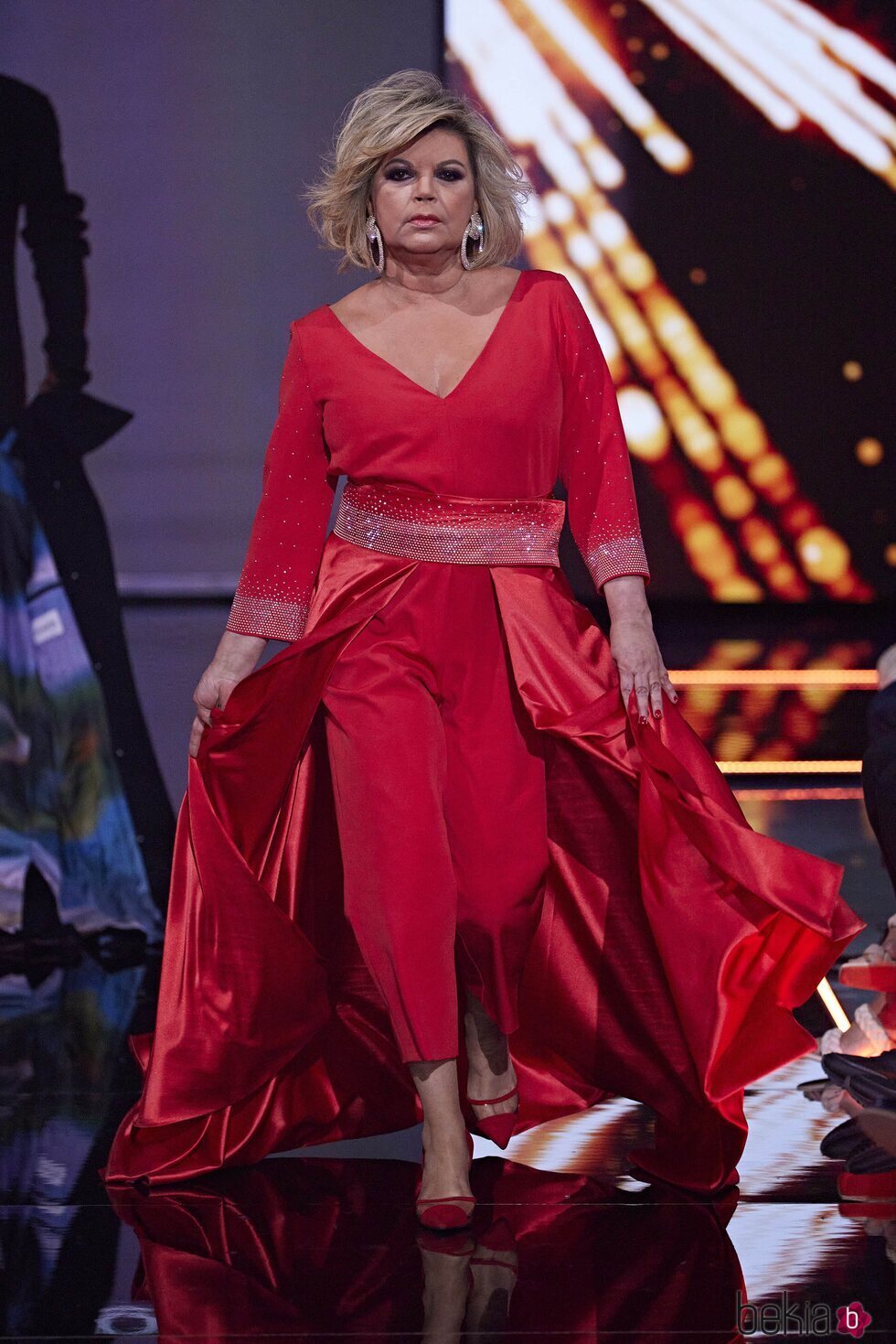 Terelu Campos en el desfile de Moda España de la 'Sálvame Fashion Week 2022'