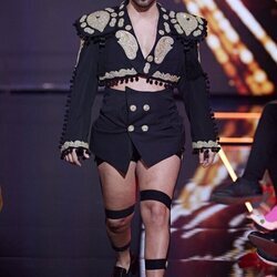 Miguel Frigenti en el desfile de Moda España de la 'Sálvame Fashion Week 2022'