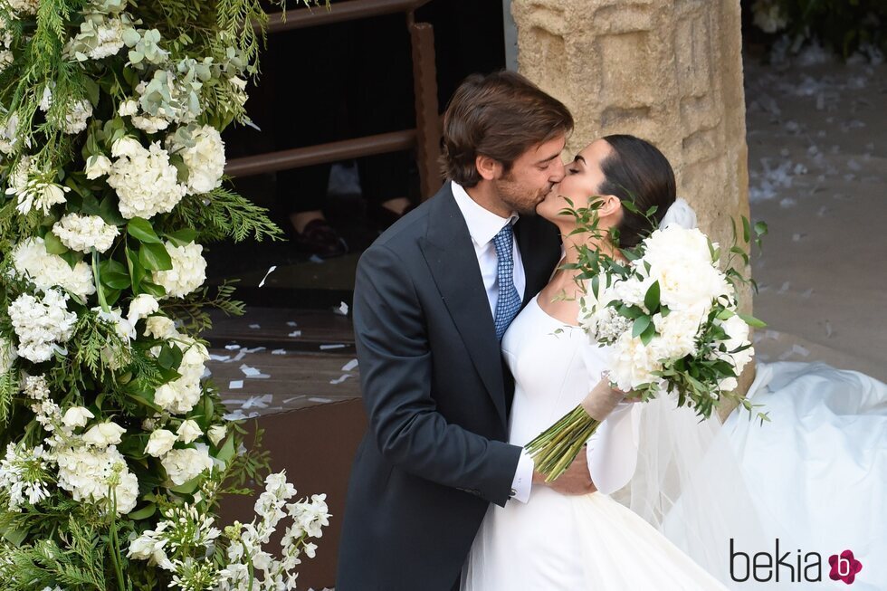Marta Lozano y Lorenzo Remohi tras darse el 'sí, quiero'