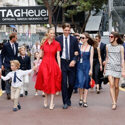 Pierre Casiraghi y Beatrice Borromeo y su hijo, Alexandra de Hannover y Ben-Sylvester Strautmann, Carlota Casiraghi y su hijo Raphaël Elmaleh