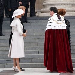 El Príncipe Harry y Meghan Markle, recibidos en el Servicio de Acción de Gracias por el Jubileo de Platino