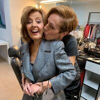 María Teresa Campos y Rocío Carrasco durante el rodaje de 'En el nombre de Rocío'