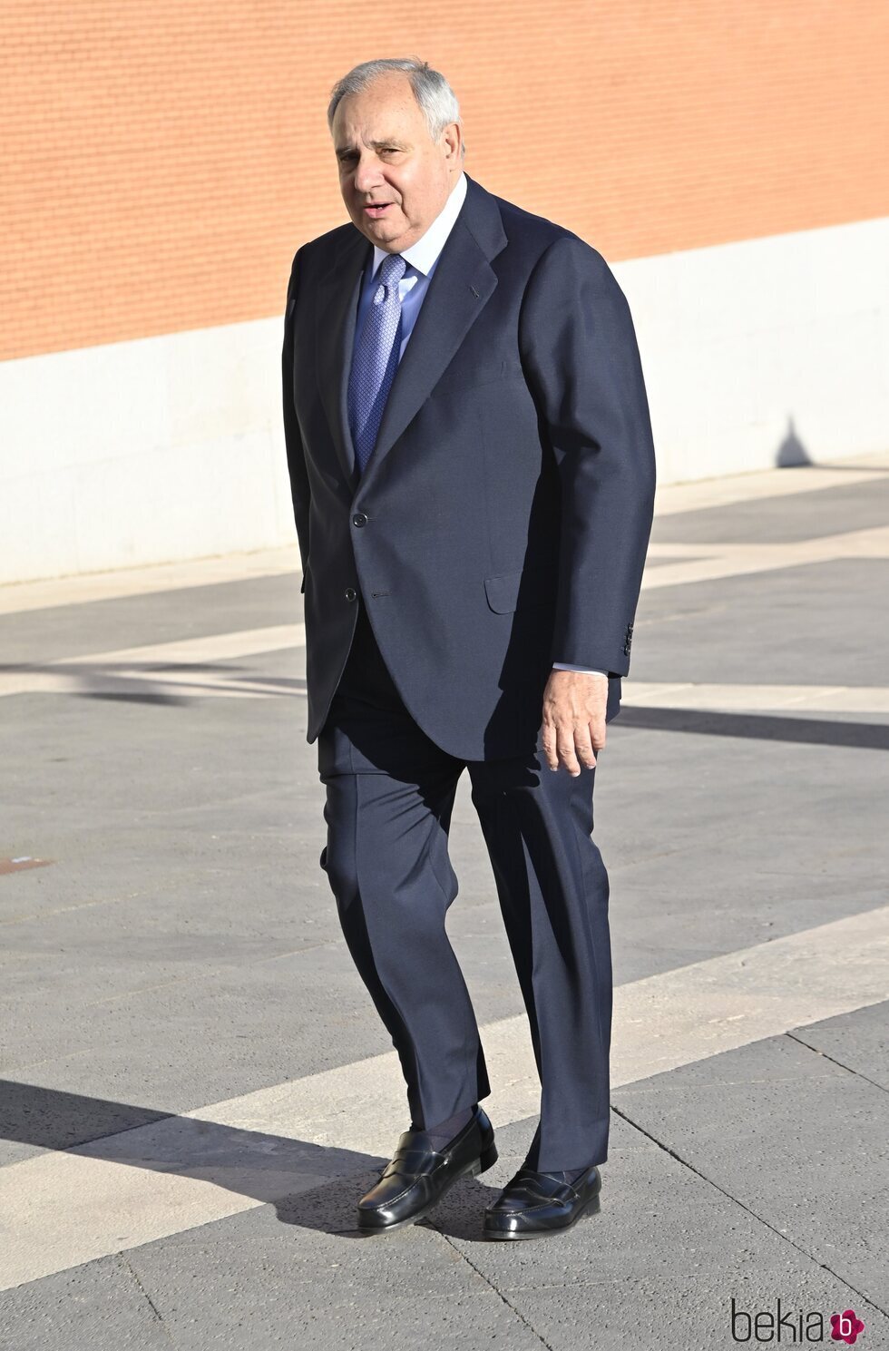 Fernando Martínez de Irujo en el funeral por Concha Spínola