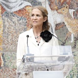 La Infanta Elena dando un discurso en los Premios Flamenco en la Piel