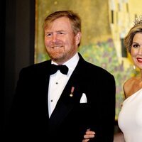 Guillermo Alejandro y Máxima de Holanda en la cena por su Visita de Estado a Austria