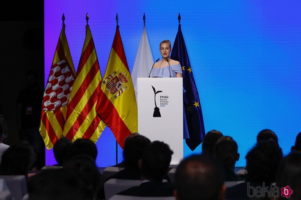La Princesa Leonor en su discurso en los Premios Princesa de Girona 2022