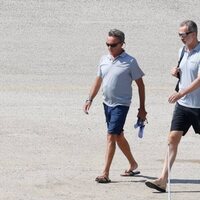 El Rey Felipe VI en Mallorca llegando a su velero, el Aifos