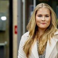 Amalia de Holanda en la Universidad de Amsterdam en la que cursa sus estudios universitarios
