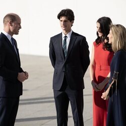 El Príncipe Guillermo y Caroline Kennedy, Jack Schlossberg y Tatiana Schlossberg en la John F. Kennedy Presidential Library and Museum de Boston