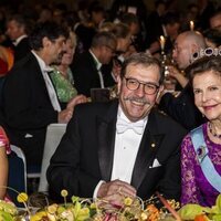 Silvia de Suecia con la tiara Napoleónica de Amatistas en la entrega de los Premios Nobel 2022