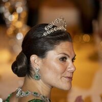 Victoria de Suecia con la Tiara de Laurel en la cena en honor a los ganadores de los Premios Nobel 2022