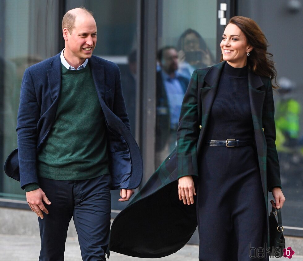 El Príncipe Guillermo y Kate Middleton en su reaparición tras la publicación de la biografía del Príncipe Harry