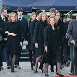 Los Reyes Juan Carlos y Sofía, la Infanta Elena, Froilán y Victoria Federica, la Infanta Cristina, Juan, Pablo, Miguel e Irene Urdangarin e Irene de Grecia