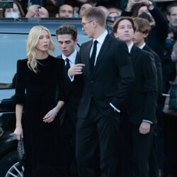 Olympia de Grecia, Constantino Alexios de Grecia y Achileas de Grecia, Odysseas de Grecia, Aristides de Grecia en el funeral de Constantino de Grecia