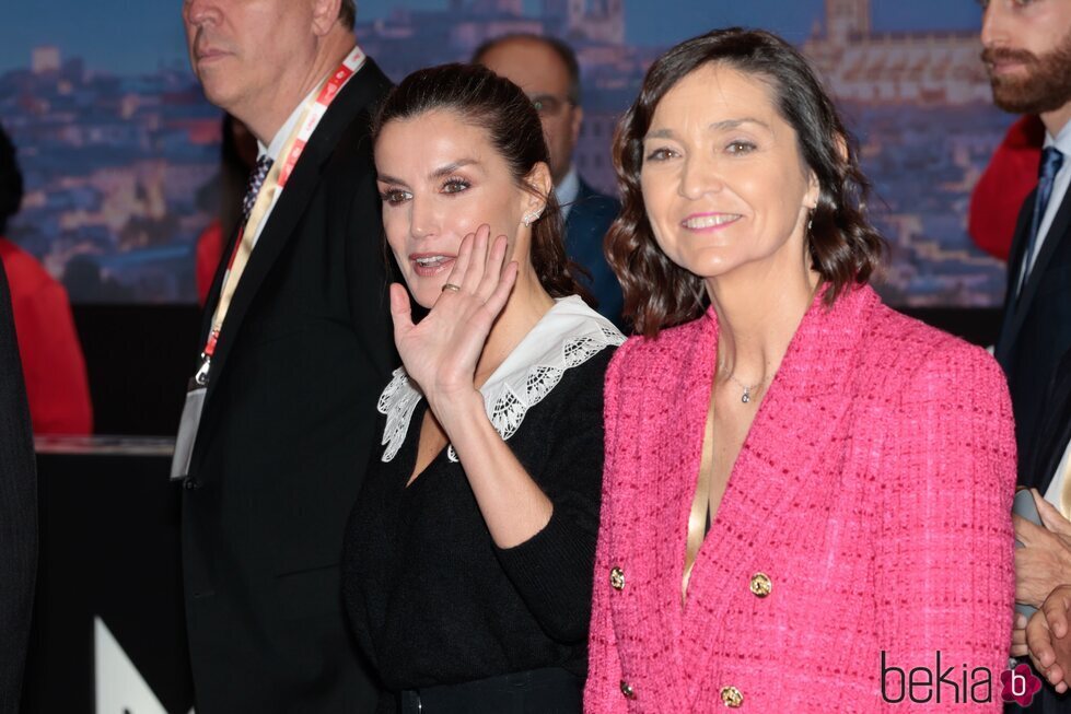 La Reina Letizia y Reyes Maroto en la inauguración de FITUR 2023