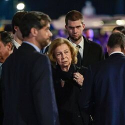 La Reina Sofía y Juan Urdangarin en la cena previa al funeral de Constantino de Grecia