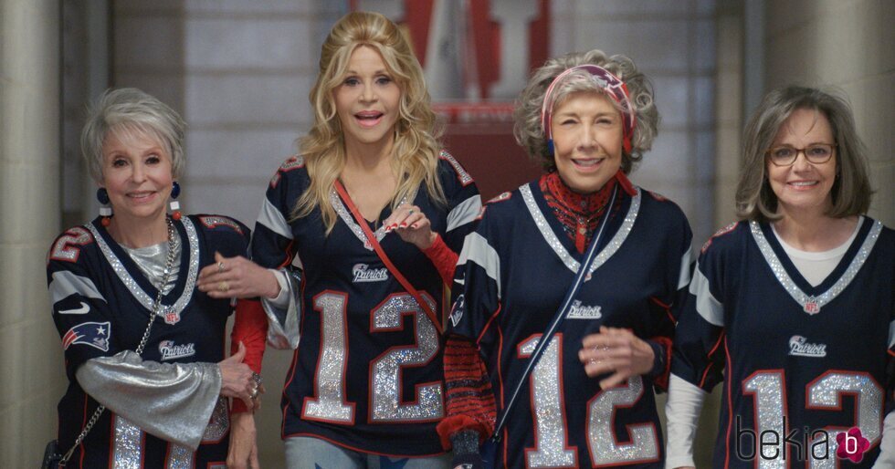 Rita Moreno, Jane Fonda, Lily Tomlin y Sally Field en la película '80 for Brady'