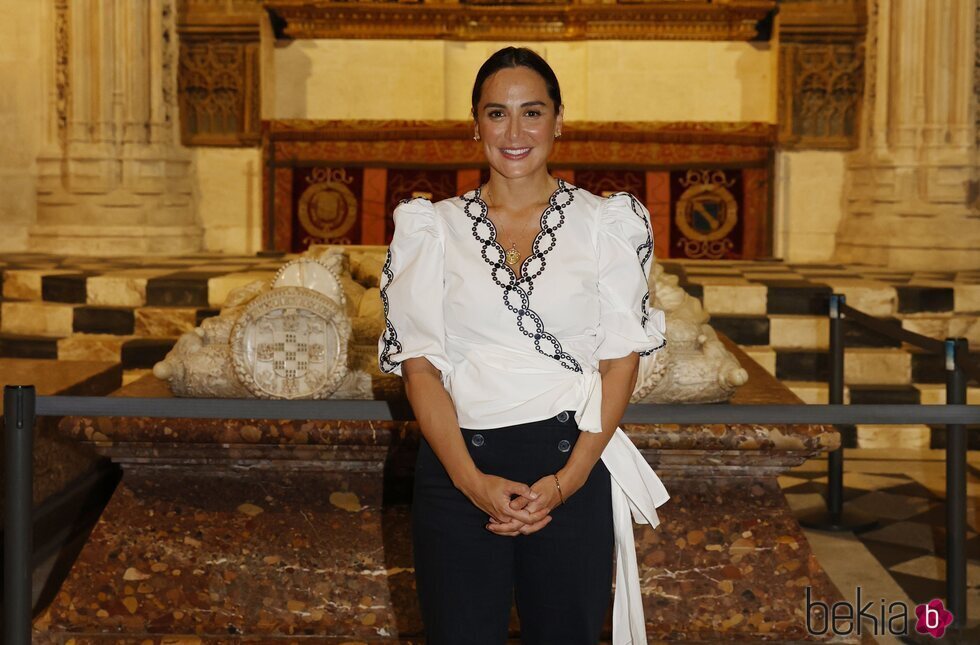 Tamara Falcó en los Diálogos en la catedral para la concordia en Burgos