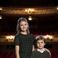 Estelle y Oscar de Suecia en la Royal Swedish Opera