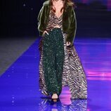 Joana Sanz, feliz en el desfile de Lola Casademunt en la MBFWMadrid 2023
