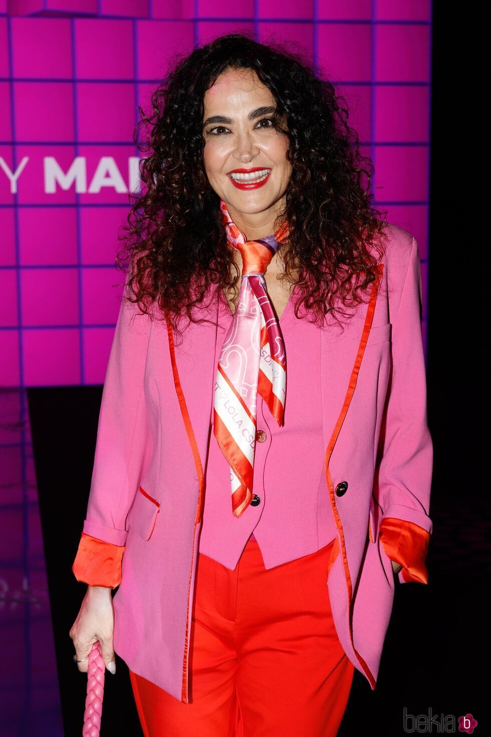 Cristina Rodríguez en el front row de la MBFWMadrid 2023