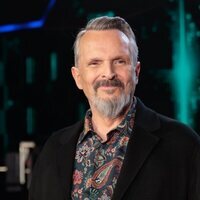 Primer plano de Miguel Bosé en la presentación de 'Cover Night'