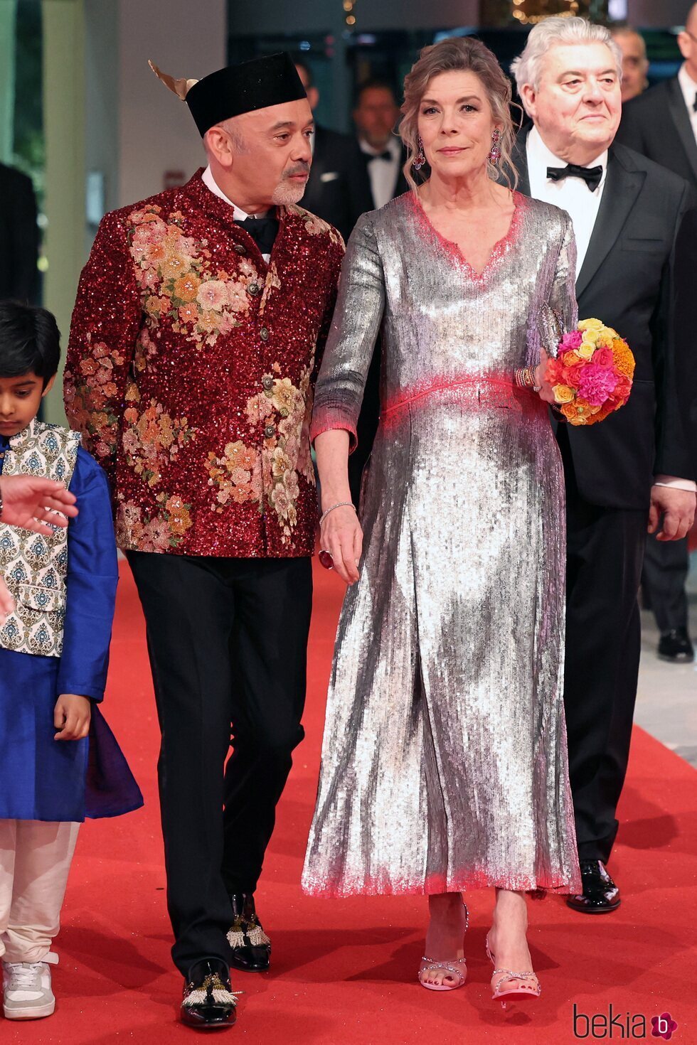 Christian Louboutin y Carolina de Mónaco en el Baile de la Rosa 2023