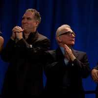 Martin Scorsese y Steven Spielberg en la comida de los nominados a los Oscar 2012