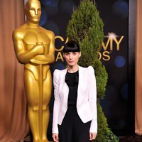 Rooney Mara en la comida de los nominados a los Oscar 2012