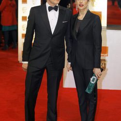 Colin Firth y su mujer Livia Giuggioli en los Bafta 2012