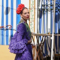 Eva González en la Feria de Abril de Mairena de Alcor 2023