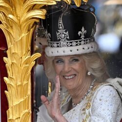 La Reina Camilla tras ser coronada como Reina consorte de Inglaterra