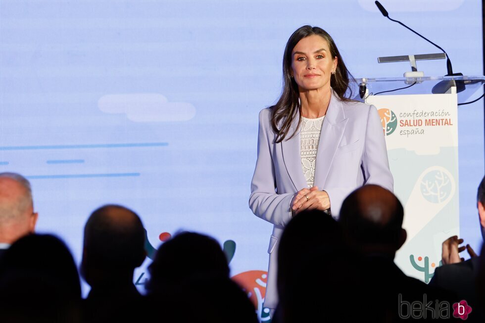 La Reina Letizia tras su discurso en el XXII Congreso Salud Mental España