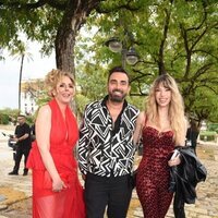 Rocío Carrasco, Fidel Albiac y Alejandra Rubio en la preboda de Raúl Prieto y Joaquín Torres
