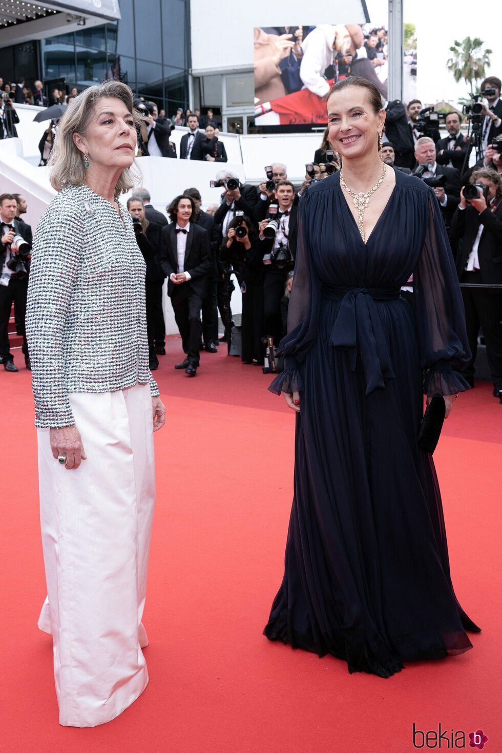 Carolina de Mónaco y Carole Bouquet en el Festival de Cannes 2023