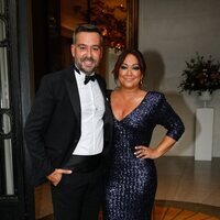 Kike Calleja y su mujer Raquel en la boda de Kiko Matamoros y Marta López Álamo
