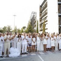 Todo el equipo de 'Sálvame' en la hoguera final del programa