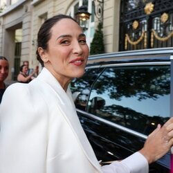 Tamara Falcó a su llegada a su fiesta preboda