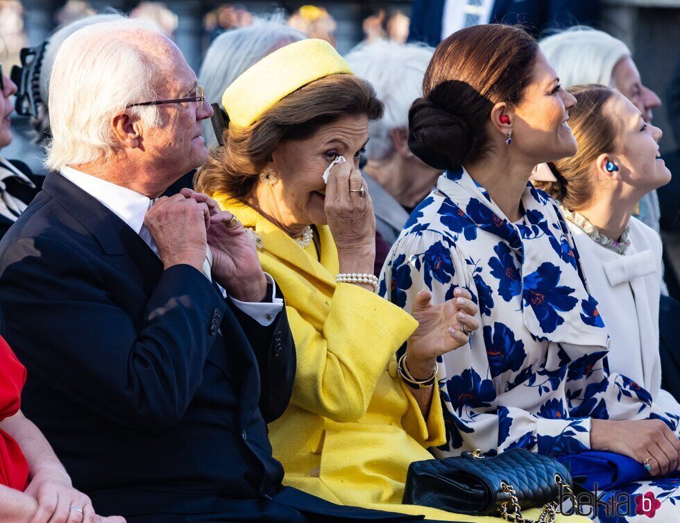 Silvia de Suecia, emocionada en el concierto por el Jubileo de Carlos Gustavo de Suecia