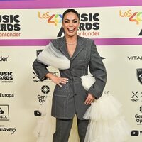 Lara Álvarez en la alfombra roja de Los 40 Music Awards 2023