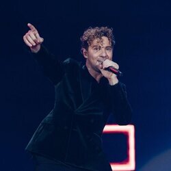 David Bisbal en el escenario durante su concierto de fin de gira en Madrid