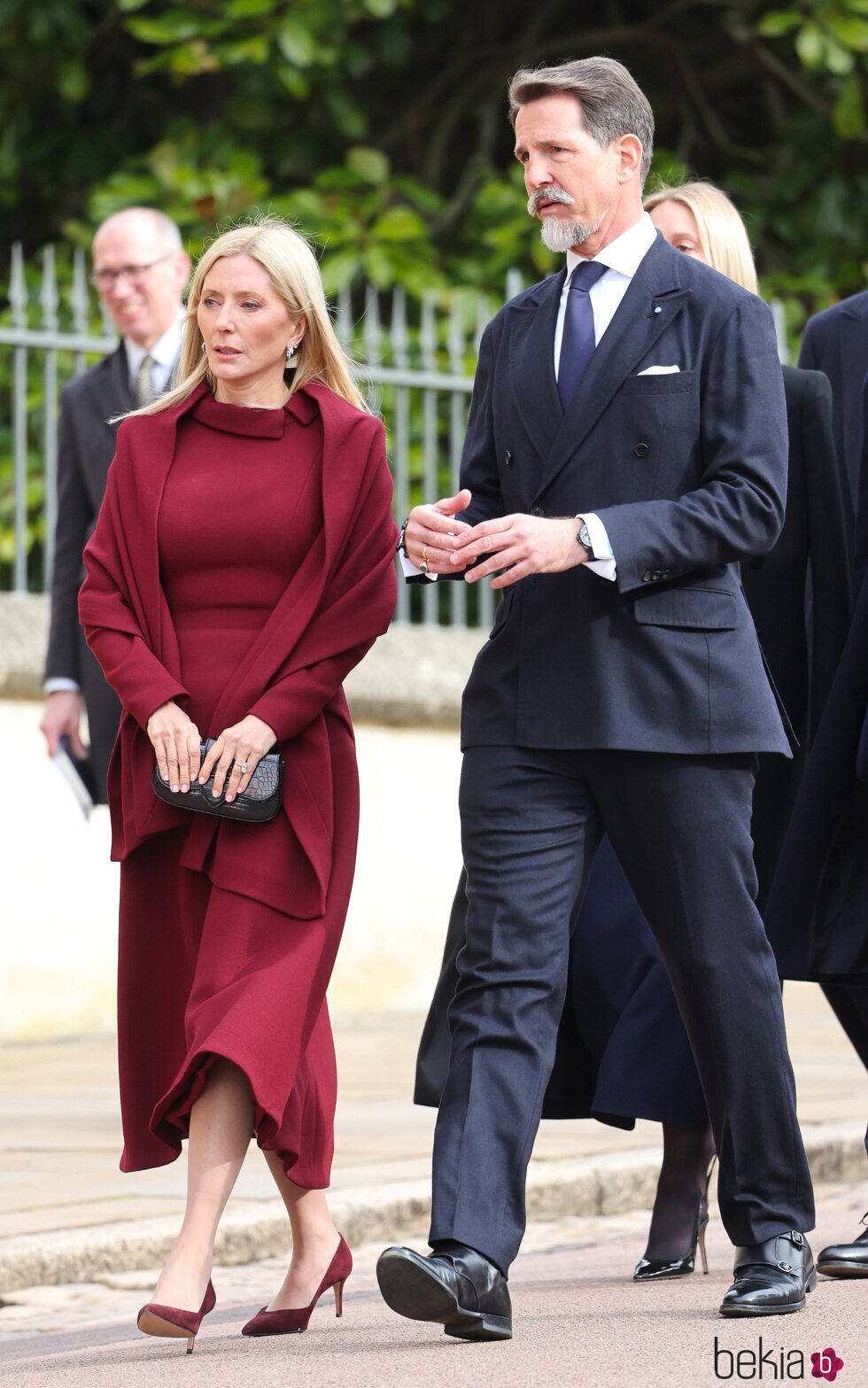 Pablo y Marie Chantal de Grecia en el homenaje a Constantino de Grecia
