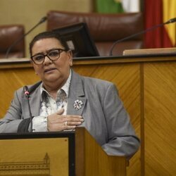 María del Monte en la entrega de unos premios