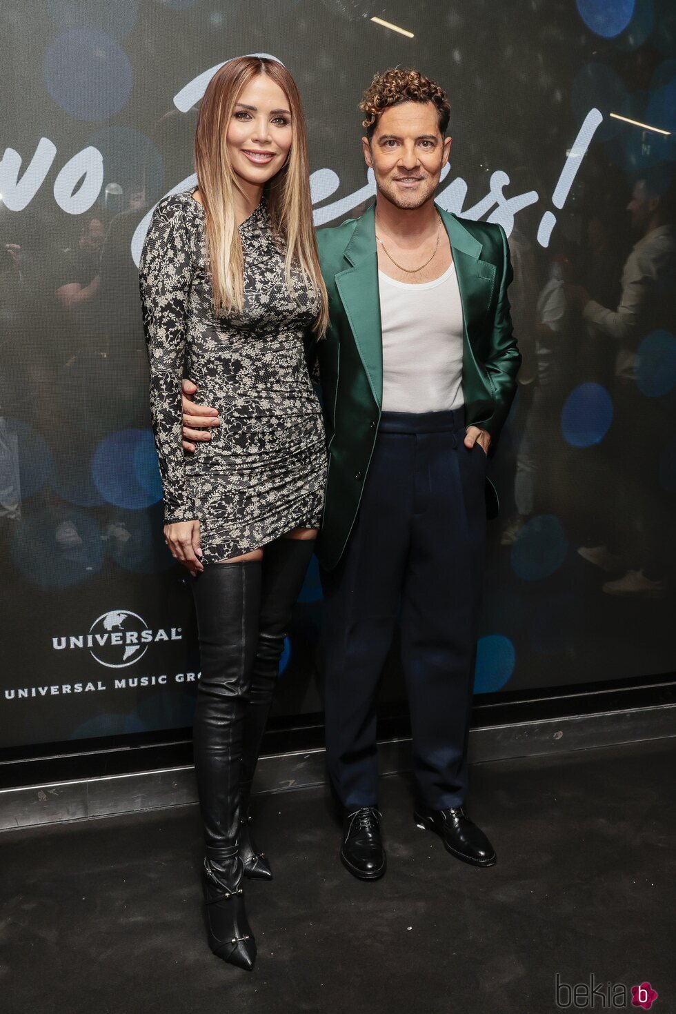 David Bisbal y Rosanna Zanetti en la fiesta de Jesús López, Presidente de Universal Music Latinoamérica & Península Ibérica