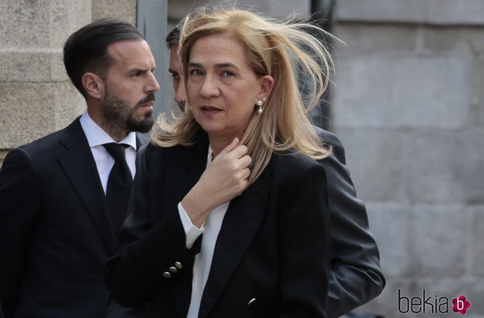 La Infanta Cristina en el funeral de Fernando Gómez-Acebo