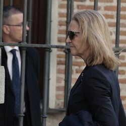 La Infanta Elena en el funeral de Fernando Gómez-Acebo