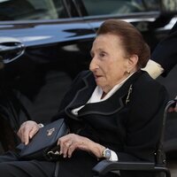 La Infanta Margarita en el funeral de Fernando Gómez-Acebo
