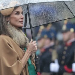 La Reina Letizia en la ofrenda floral en Amsterdam en su Visita de Estado a Países Bajos