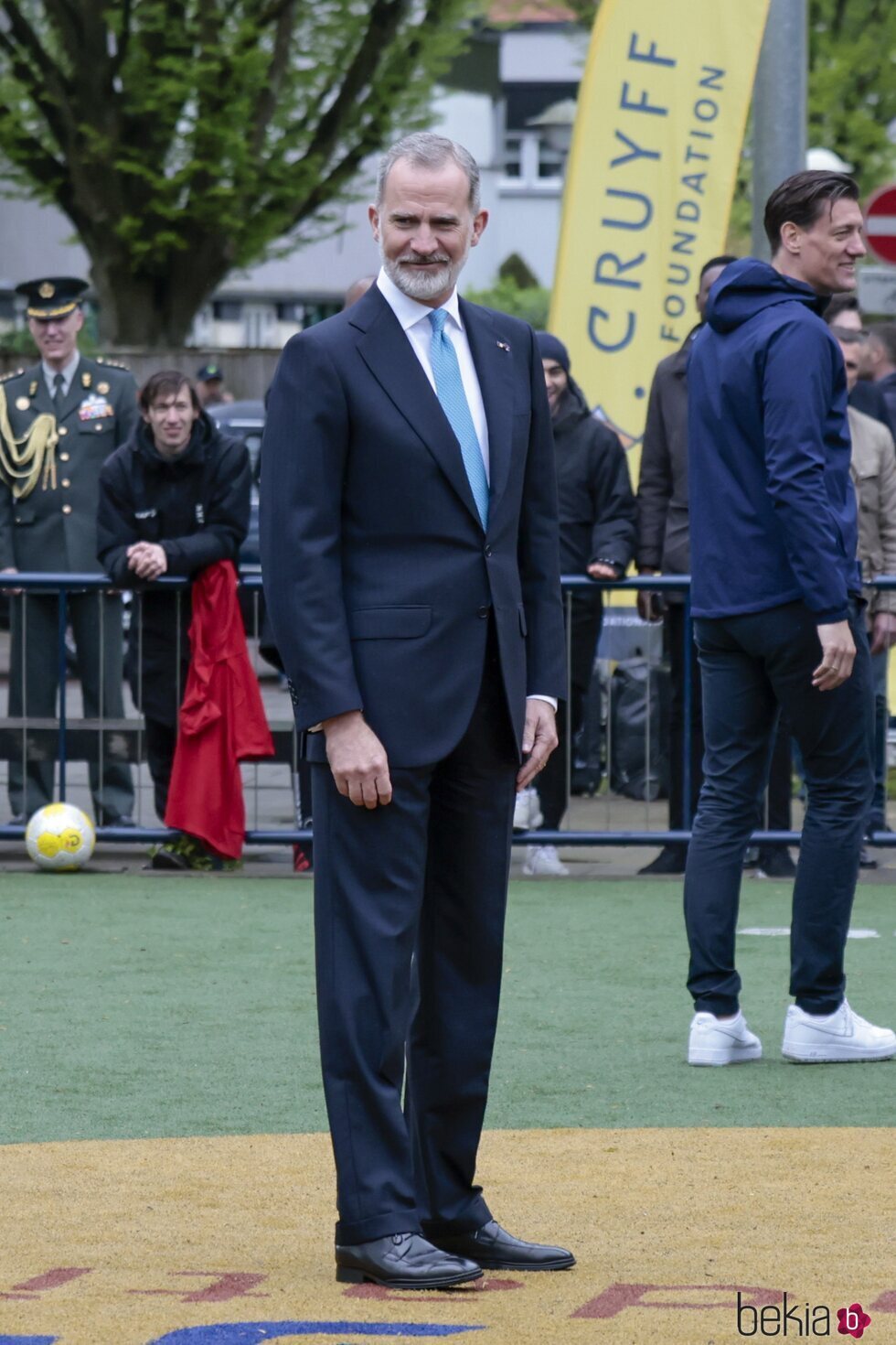 El Rey Felipe VI en la Fundación Cruyff en su Visita de Estado a Países Bajos