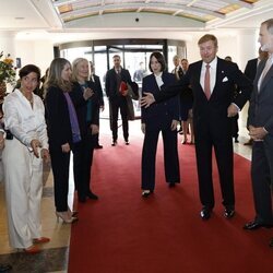 El Rey Felipe VI, Guillermo Alejandro de Holanda y Constantin de Holanda en el Foro Empresarial entre España y Países Bajos